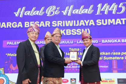  Halalbihalal Keluarga Besar Sriwijaya Sumut, *Hassanudin Ajak Sumbangkan Pemikiran Membangun Sumut*